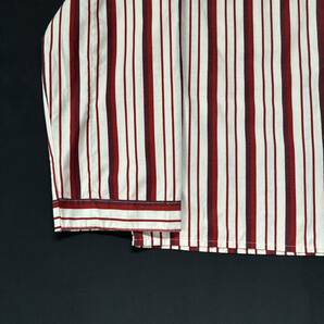 60s〜70s Unknown Euro Vintage Wide Spread Collar Stripe Pajama Shirt 60年代 70年代 ユーロヴィンテージ ストライプ パジャマシャツの画像6