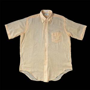 60s Gant Shirtmakers Wallachs Polka Dot Pattern S/S B.D Shirt 60年代 ガント 水玉柄 半袖 ボタンダウンシャツ vintage ヴィンテージ