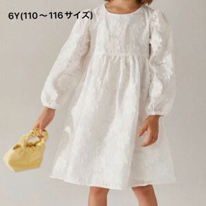 SHEIN＊ジャガード春ワンピース　白