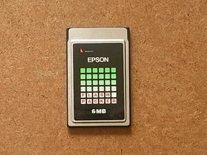 希少　EPSON PCカード　SDP3B 製造元SANDISK 　6MB　送料230円　中古品