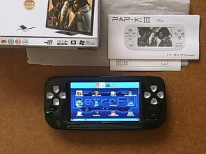 PAP-KIII PLUS エミュレータゲーム機 4.3インチ16：9高精細TFT 中華ゲーム機　送料410円　使用少