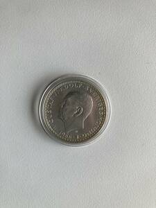銀貨　スウェーデン　5クローナ　1966年　グフタフ6世　憲法改正（両院制）100周年　コインカプセル保管品