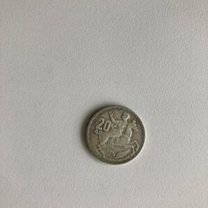 銀貨 ギリシャ 20ドラクマ 1960年 パウル1世 馬上の女性の画像2