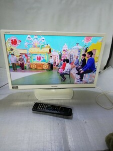 管39【中古現状、東大阪市渋川町引取大歓迎】 シャープ 液晶カラーテレビ 24インチ LC-24K9 2014年製 リモコン+B-CAS