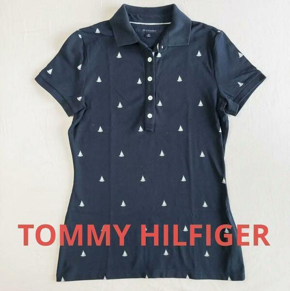 TOMMY HILFIGER トミーヒルフィガー ヨット 柄 ポロシャツ