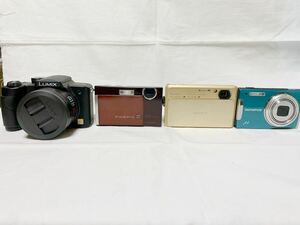 ジャンク品 デジタルカメラ 部品取り パナソニック 富士フイルム SONY オリンパス ４台セット Z100fd μ1060 DSCTX9 DMC-FZ5