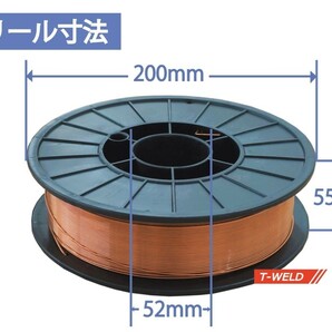 自動車 補修 専用 溶接ソリッドワイヤー TW-YGW16 線径 0.8mm×5kg/巻 JIS認定工場 1巻単価の画像2