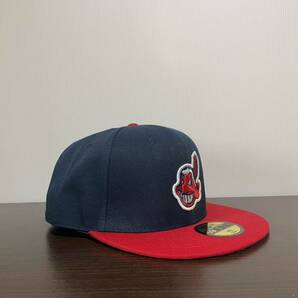 NEW ERA ニューエラキャップ MLB 59FIFTY (7-5/8) 60.6CM クリーブランド インディアンス CLEVELAND INDIANS帽子 の画像4