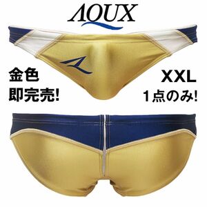 【瞬殺完売！】AQUX 競パン 水着 金 XXL/EGDE surfblade asics arena GMW GX3 PPG