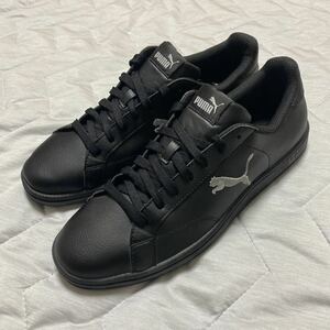 4C【着少】PUMA プーマ スニーカー 黒 ブラック US10 28.0 スーツ ジャケット 格安 