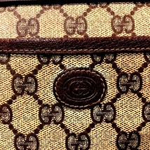 グッチ（GUCCI）PVCセカンドバッグ オールドグッチ ポーチ 内側粉・剥がれ・シミなどあり 156.01.044【中古】KB-8276_画像3