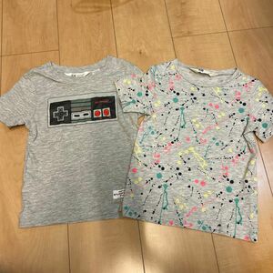 H&M 110 2枚セット 半袖Tシャツ