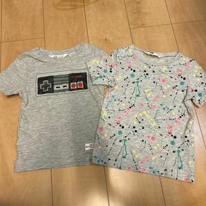 H&M 110 2枚セット 半袖Tシャツ