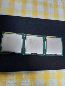 3枚組 Intel Core i7-2600 SR00B 3.40GHZ 送料無料