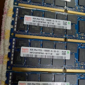 8GB×8枚 hynix 8GB 2Rx4 PC3L-10600R-9-10-E1 サーバー用DDR3メモリの画像2