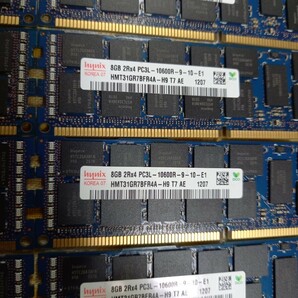 8GB×8枚 hynix 8GB 2Rx4 PC3L-10600R-9-10-E1 サーバー用DDR3メモリの画像3