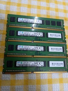 4GB×4枚 SAMSUNG 1R×8 PC3-12800U 合計16GB 送料無料1