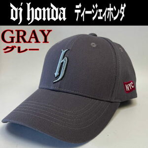 グレー dj honda ベースボールキャップ djホンダ 66