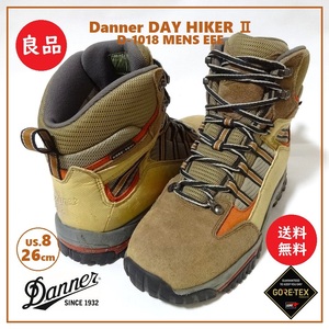 送料込 良品★Danner デイハイカー2 D-1018 us.8/26cm EEE GORE-TEX★ダナー/トレッキングシューズ/ブーツ/本革/DAY HIKER Ⅱ/ゴアテックス