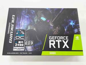 【可動品】玄人志向 NVIDIA GeForce RTX3060 搭載 グラフィックボード GDDR6 12GB GALAKURO GAMINGシリーズ 【国内正規代理店品】 送料無料