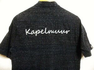 ○良品　KAPELMUUR　ハーフジップ　ししゅう入り　半袖シャツ　サイズXL　〇