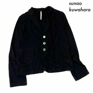 【送料無料】sunaokuwahara スナオクワハラ★テーラード カーディガン ブラック 黒