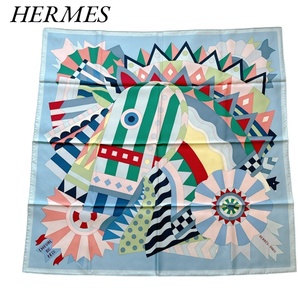 エルメス HERMES スカーフ カレ90 CHEVAL DE FETE シュヴァル・ドゥ・フェット 馬のパーティー