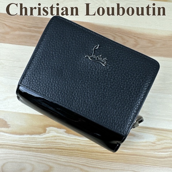 クリスチャンルブタン Christian Louboutin コンパクトウォレット 二つ折り財布 パロマミニ レザー エナメル