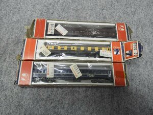  Showa Retro railroad model N gauge 3 piece set boxed (5376)
