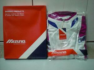 新品未使用　MIZUNO ミズノ　BASEBALL PRODUCTS ジャージ トレーニングシャツ　52RS-22068　白ｘ青ｘ紫　SIZE：102-7 (1252)