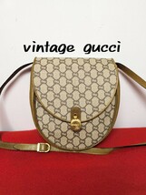 美品 極希少！Gucciプラス ショルダーバッグ ポシェット オールドグッチ_画像1