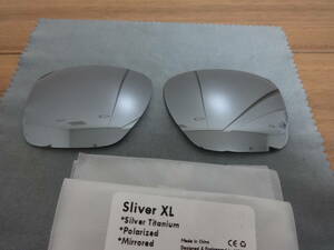 処分価格！★オークリー スリバーXL用 カスタム偏光レンズ　OAKLEY SLIVER XL OO9341 SILVER Color Polarized★ 