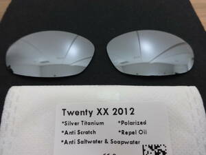 POLARIZED刻印入り！処分価格★トゥエンティ XX（2012）用 カスタム偏光ハイグレードレンズ　SILVER Polarized 新品 TWENTY XX Sunglasses