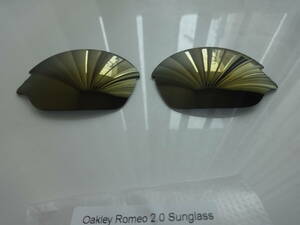 ★オークリー ロメオ2用 カスタム偏光レンズ OAKLEY romeo 2 bronze gold Polarized