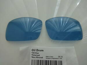 処分価格！★オークリー オイルドラム用 カスタム偏光レンズ HD BLUE Color Polarized 新品 OIL DRUM