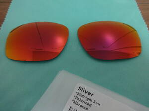 アウトレット品！★オークリー スリバー用 カスタム偏光レンズ　OAKLEY SLIVER MIDNIGHT SUN Color Polarized★