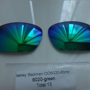 処分価格！★オークリー バッドマン用 カスタム偏光レンズ green Color Polarized 新品 OAKLEY BADMANの画像1