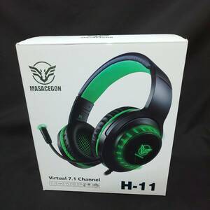 ◎未使用/保管品◎MASACEGON ゲーミングヘッドセット H-11 Virtual 7.1 Channel PS4・PC・Xbox One・スマホに対応 即発送