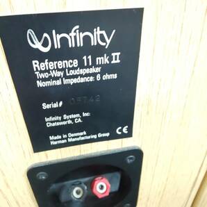 ◎インフィニティ◎INFINITY Reference 11mkII リファレンスMKIIシリーズ ブックシェルフ型スピーカーシステム 簡易音出し確認済 即発送の画像9