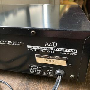 ジャンク 電源は点きます。 A&D GX-Z5000 カセットデッキ 昭和レトロ オーディオ機器 の画像5