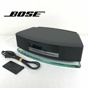 1204 BOSE ボーズ Wave music system ウェーブミュージックシステム CDプレーヤー ブラック 電源コード/リモコン付