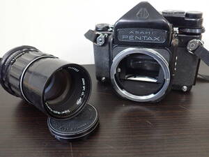 PENTAX 6×7 ペンタックス 中判 フィルム カメラ ASAHI レンズ Super-Multi-Coated smc TAKUMAR/6×7 1：4/200 ジャンク 激安１円スタート