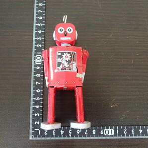 レトロ NEUTORON ROBOT MAN ニュートロン ロボットマン ブリキ おもちゃ 玩具 歩行 ぜんまい式 簡易動作確認済み 激安１円スタートの画像6