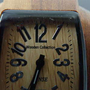 TENSE テンス 腕時計 Wooden Collection クオーツ ブラウン 腕時計 現在稼働 激安１円スタートの画像3