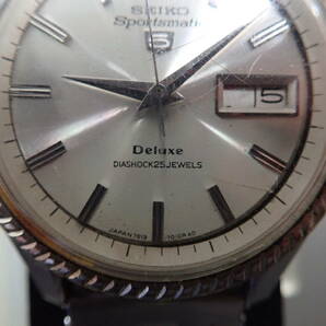 SEIKO セイコー 5 自動巻き 腕時計 Sportsmatic Deluxe 25石 7619-7040 不動 ジャンク 激安１円スタートの画像3