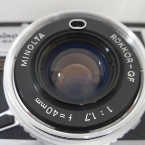 minolta ミノルタ カメラ HI-MATIC E レンズ ROKKOR-QF 1:1.7 f=40mm ジャンク 激安1円スタートの画像6