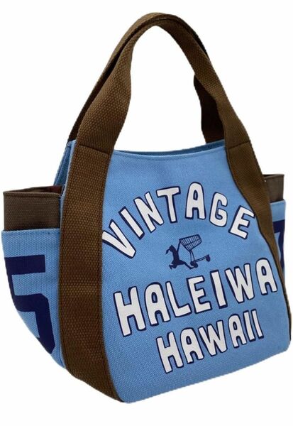 HALEIWA HAPPY MARKET バルーンバッグ ミニトート　ブルー