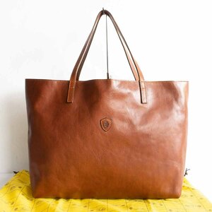 [ длинный погреб модель ]FELISI [11-91/NK кожа большая сумка ] Brown плечо .. возможность MADE IN ITALY BAG 2404037