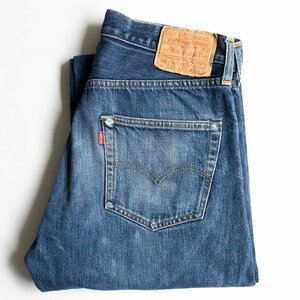 【バレンシア製】 LEVI'S 【501XX BIG E デニムパンツ 】33×36 インディゴ 555 アメリカ製 wl 2404054