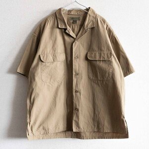 【美品】 NIGEL CABOURN 【BRITISH OPEN COLLARED SHIRT 】48 オープンカラー シャツ ナイジェルケーボン 2404112